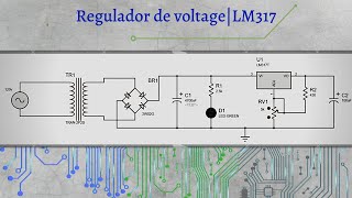 ✅ Como hacer una fuente regulable de voltaje  LM317 [upl. by Tracay]