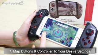 iPega PG9083s wireless bluetooth gamepad controller setup for Androd iOS PC [upl. by Terr265]