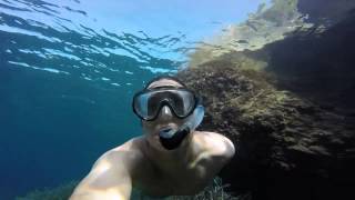 Snorkelling in Portinatx Ibiza 2015 [upl. by Sivie]