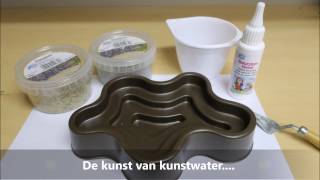 Vijver maken met kunstwater [upl. by Nnylkoorb]