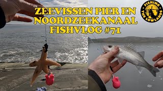 Zeevissen vanaf de pier en op het Noordzeekanaal FishVlog 71 [upl. by Reisman446]