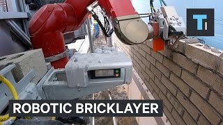 Robotic bricklayer builds houses 3x faster than humans [upl. by Vharat]