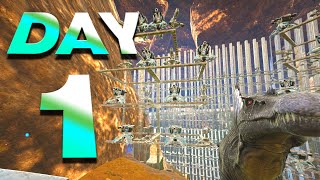 Taking Over Arks Most Populated Cluster  Hallowed Ark   ARK PVP [upl. by Annairb]