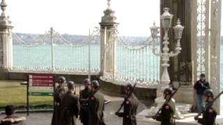 Changing of the guards in Dolmabahçe Palace  Istanbul Turkey [upl. by Eema]