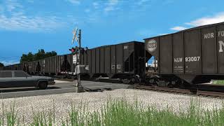 NampW COAL DRAG IN DOWNSTATE ILLINOIS ON EXWABASH LINES IN THE 1970s [upl. by Atnauq]