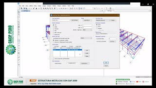 DISEÑO DE COBERTURAS METALICAS CON SAP 2000 0304 [upl. by Alisen]