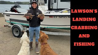 Crabbing and Fishing at Lawsons Landing Campground Tomales Bay [upl. by Valeria]