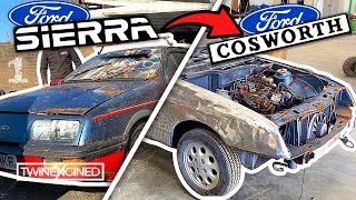 RARE Ford Sierra XR4i Barn Find Cosworth Replica Restoration  Part 1 [upl. by Renraw]