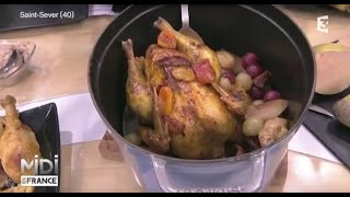 RECETTE  Poularde de Saint Sever aux fruits dAutomne [upl. by Nollahs]