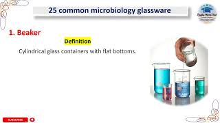 1 Beaker 25 common microbiology glassware beaker laboratory glassware [upl. by Lorola]