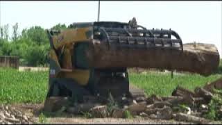 Quick Attach Grapple Root Rake Skid Steer Attachment [upl. by Aiouqes]