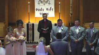 Bride Sings down aisle Husbands Reaction [upl. by Merrilee]