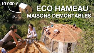 🏡 Maisons Autonomes Démontables et cest légal Visite éco village en Bretagne [upl. by Aseretairam]