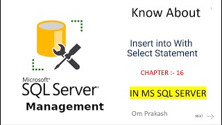 Insert into Select Statement in SQL Server [upl. by Bellina]