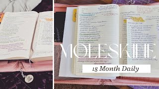 Moleskine 18 Month Daily Official Setup  Flip through Functional Planning [upl. by Adal]