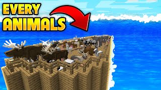 I Built NOAHS ARK To Survive THE GREAT FLOOD In Minecraft 100 DAYS [upl. by Wahl]