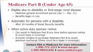 Part 1 Using TRICARE and Medicare [upl. by Ronyar283]