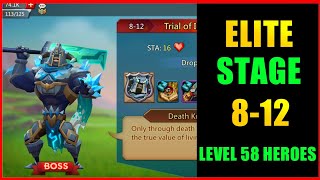 Lords Mobile Elite Stage 812 f2p using level 58 heroes [upl. by Ard]