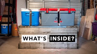 Whats Inside a Kong Cooler vs Classic Igloo 🛠 [upl. by Nylrem953]