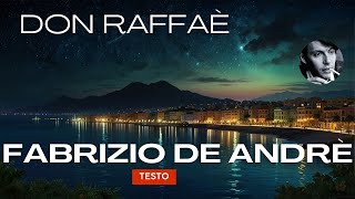 Fabrizio De Andrè  Don Raffaè  Testo e Traduzione [upl. by Eitak]