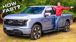 New Ford F150 Lightning REVIEW with 060mph test [upl. by Griffith]