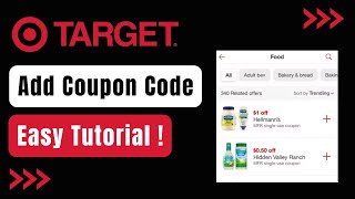 How to Add Coupon to Target App [upl. by Paik951]