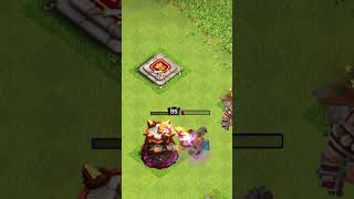 TTRPG Barbarian King Attack😳Clash of clans🤯shorts coc clashofclans [upl. by Finbur]