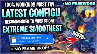 Latest Config ML Anti Lag 60FPS Extreme Smooth  Ping Speed Patch Mistbender  Mobile Legends [upl. by Nuahsal]