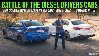 BMW 3 Series Gran Limousine Vs MercedesBenz CClass  Battle Of The Diesel Drivers Cars Comparison [upl. by Ennaecarg]