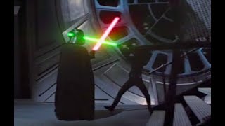 Luke vs Darth but every time lightsabers clash Luke says hello and every time he misses [upl. by Htiel2]