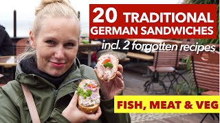 20 German Sandwiches  German Street Food Bread Rolls [upl. by Gasperoni]