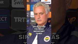 Sir Alex has the LOVE and RESPECT of every Man United fan in the WORLD ❤️ Emotional Jose Mourinho [upl. by Duwalt]