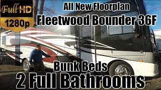 2018 Fleetwood Bounder 36F RV REVIEW NEW FLOORPLAN  Bunk Beds with 2 Full Bathrooms  Class A [upl. by Mikah]