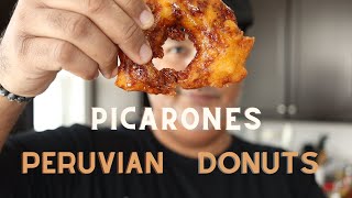 How to Make Picarones Peruvian Doughnuts with Chancaca Syrup [upl. by Penrose403]