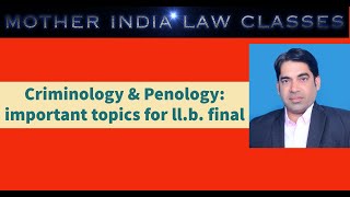 CRIMINOLOGY amp PENOLOGY IMPORTANT TOPICS BY RP VERMA [upl. by Nehemiah]