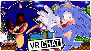 Movie Sonic Encounters SonicEXE In VRCHAT [upl. by Nnahteb]