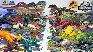 MEGA Carnivorous VS Herbivorous Collection Jurassic World Dinosaurs Collection Battle [upl. by Behn]