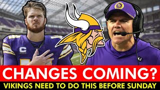 Vikings MAKING MAJOR CHANGES Before Titans Game… [upl. by Agace326]