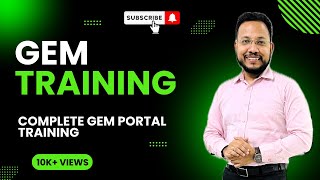 GeM Training  Complete GeM Portal Training  GeM Course  GeM Chalana Seekhe  GeM Training Video [upl. by Liartnod]