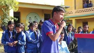 risaune bhaye cover ❤️ SushantKC At bidhyajyoti secondary school 🏫 [upl. by Filbert652]