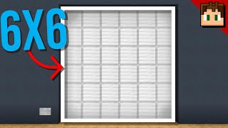 How To Build a 6X6 PISTON DOOR Minecraft Bedrock 121 Tutorial [upl. by Amairam]