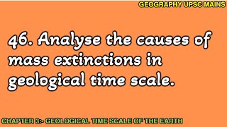 346 Causes of Mass Extinctions in Geological History  An InDepth Study [upl. by Nosreh]