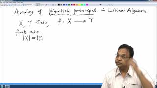 Lec25 Pigeonhole principle in Linear Algebra [upl. by Sosna]