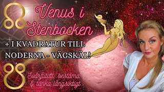 VENUS I STENBOCKEN ♑️💖i kvadratur till noderna 🔚🔜  Vad menas med det [upl. by Nadbus405]