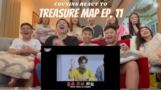 COUSINS REACT TO TREASURE MAP EP11 ♨️애교지옥♨️ 화끈 파자마 파티 [upl. by Lorrac301]