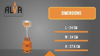 GCH002  Alva  Extension Tube Gas Heater [upl. by Assirialc]