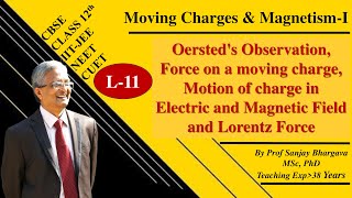 L11 Motion of Charge Particle in Electric amp Magnetic Field Lorentz Force [upl. by Quincey]