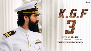 KGF 3 Official Trailer  yash  Prabhas  Prasanth Neel  Ravi Basrur [upl. by Alidia]