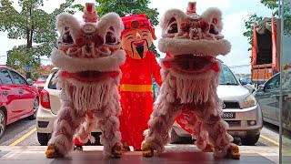 Lion Dance with Choy San Yeh went to Tea Shop [upl. by Une498]