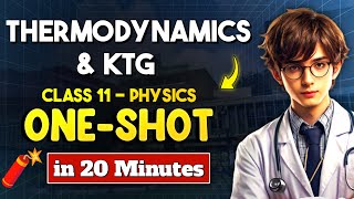 KTG amp THERMODYNAMICS ONE SHOT Quick Revision  Class 11 Physics ONE SHOT NEET 2025 [upl. by Camilia]